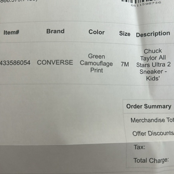 NWT Converse Chuck Taylor All Star Ultra 2 Sneaker - Kids' Size 7M Youth/ Kids - Picture 8 of 8